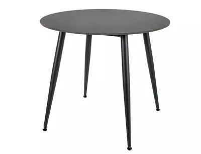 Stół okrągły RION 90 cm - czarny mat
