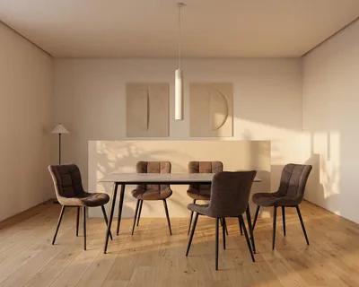 Stół RION 130x70 - szary połysk/czarny mat