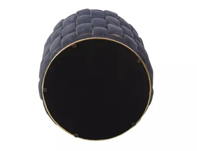Puf ze schowkiem TIARA Velvet -szary