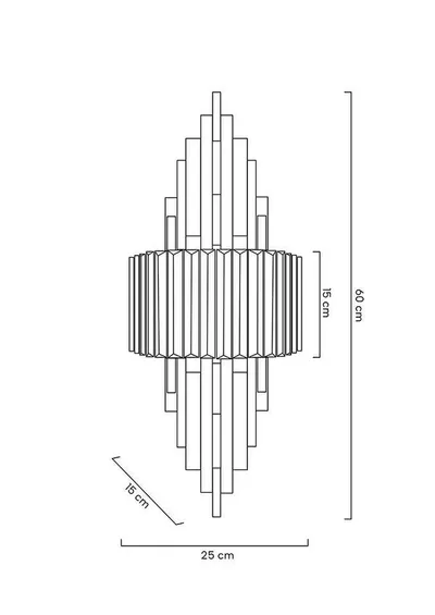 MOOSEE Lampa ścienna TOWERS - złoty