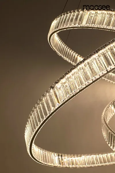 MOOSEE Lampa wisząca WAVE 130 - chrom
