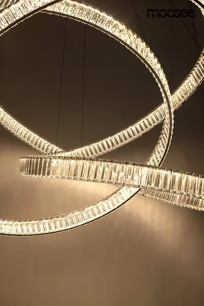 MOOSEE Lampa wisząca WAVE 130 - chrom