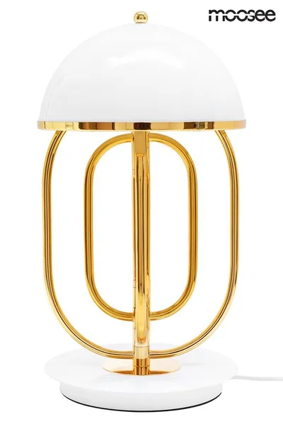 MOOSEE Lampa stołowa BOTTEGA - złoty/biały