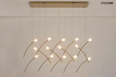 MOOSEE Lampa wisząca TULIPPE 14 LINE - złoty