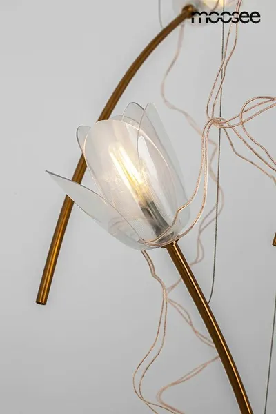 MOOSEE Lampa wisząca TULIPPE 14 LINE - złoty