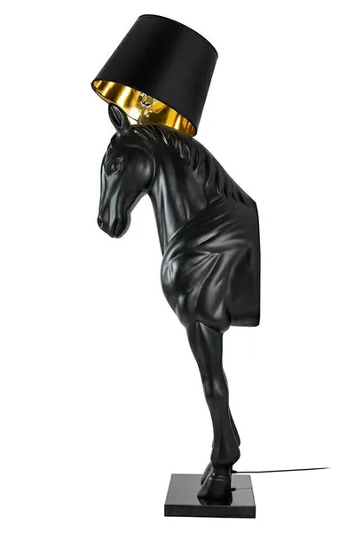 MOOSEE Lampa podłogowa KOŃ HORSE STAND M - czarny