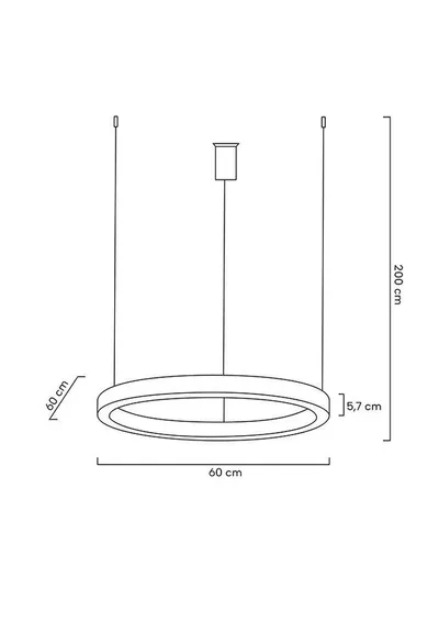MOOSEE Lampa wisząca RING 60 - złoty