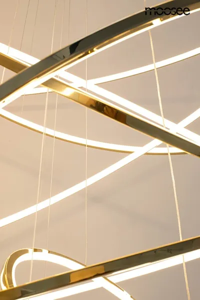 MOOSEE Lampa wisząca RING SLIM XL - złoty