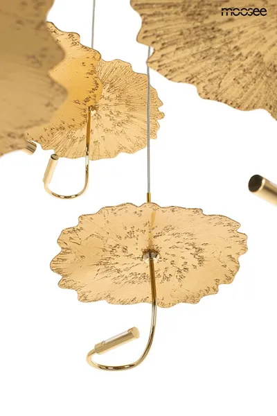 MOOSEE Lampa wisząca LEAFS DISC - złoty