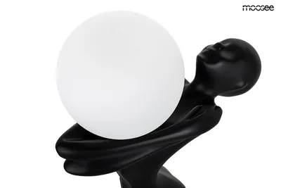 MOOSEE Lampa podłogowa HUMAN MOON - czarny