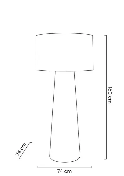 MOOSEE Lampa podłogowa KAS 160 - bialy