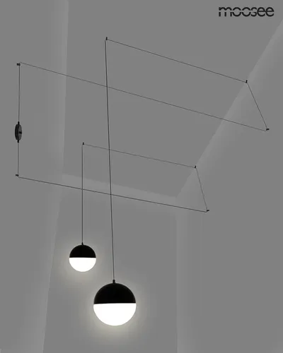 MOOSEE Lampa ścienna BOWL DUO - czarny