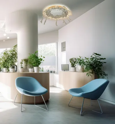 MOOSEE Lampa ścienna SPLASH M - srebrny