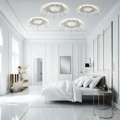 MOOSEE Lampa ścienna SPLASH M - srebrny
