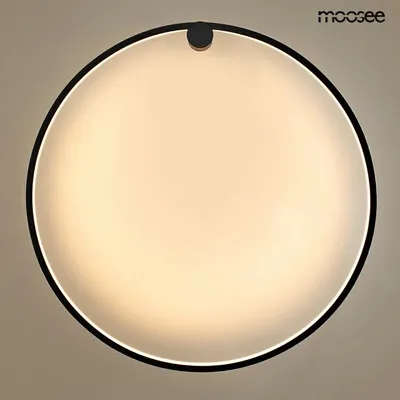 MOOSEE Lampa ścienna HOOP 80 - czarny