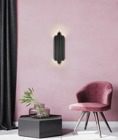 MOOSEE Lampa ścienna HARMONIC BLACK - czarny