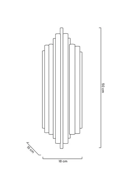 MOOSEE Lampa ścienna HARMONIC BLACK - czarny
