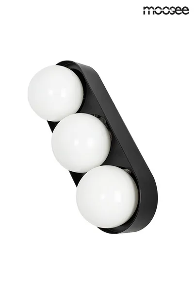 MOOSEE Lampa ścienna DROPS 3 - czarny