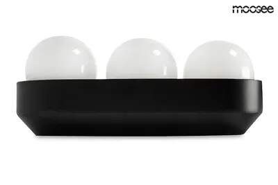 MOOSEE Lampa ścienna DROPS 3 - czarny