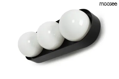 MOOSEE Lampa ścienna DROPS 3 - czarny