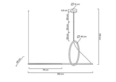 MOOSEE Lampa wisząca STICK - czarny