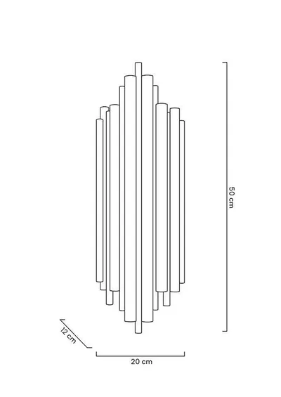 MOOSEE Lampa ścienna HARMONIC - złoty