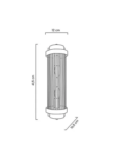 MOOSEE Lampa ścienna COLUMN 40 - srebrny