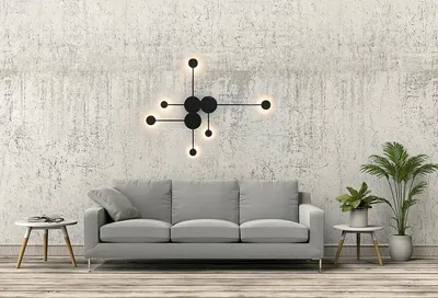 MOOSEE Lampa ścienna SHADOW MULTI - czarny