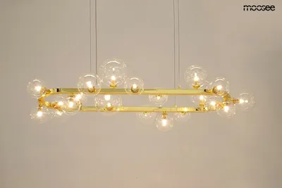MOOSEE Lampa wisząca ALURE OVAL 120 - złoty