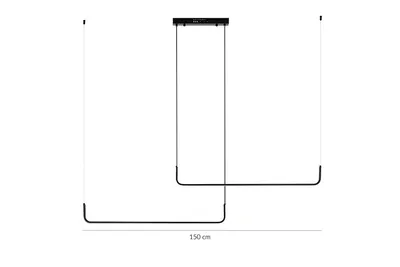 MOOSEE Lampa wisząca SHAPE DUO 120 - czarny