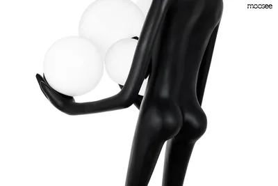 MOOSEE Lampa podłogowa HUMAN - czarny