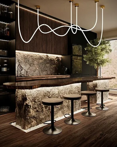 MOOSEE Lampa wisząca LASSO 300 Smart - złoty