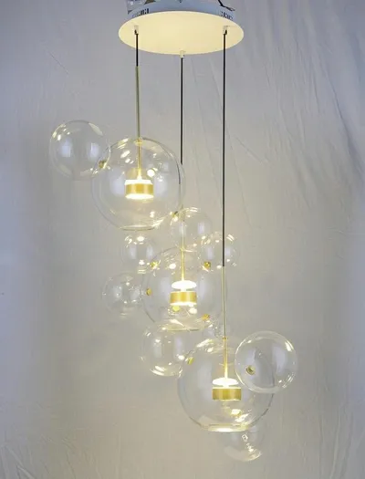 MOOSEE Lampa wisząca CAPRI DISC 3 - złoty