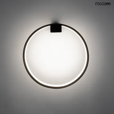 MOOSEE Lampa ścienna CIRCLE WALL - czarny