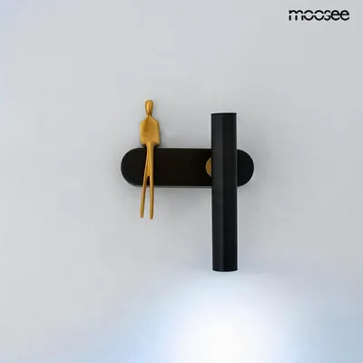 MOOSEE Lampa ścienna BOY TUBE R - czarny