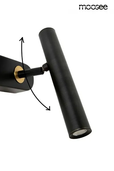 MOOSEE Lampa ścienna BOY TUBE R - czarny
