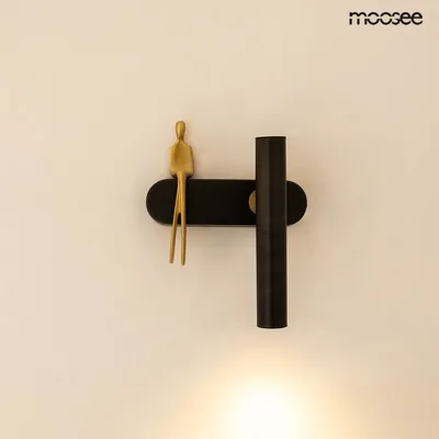 MOOSEE Lampa ścienna BOY TUBE R - czarny