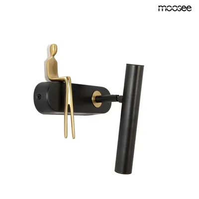 MOOSEE Lampa ścienna BOY TUBE R - czarny