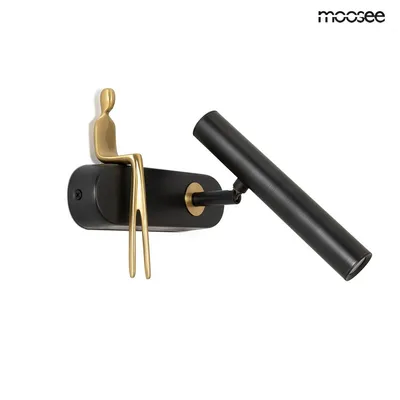 MOOSEE Lampa ścienna BOY TUBE R - czarny