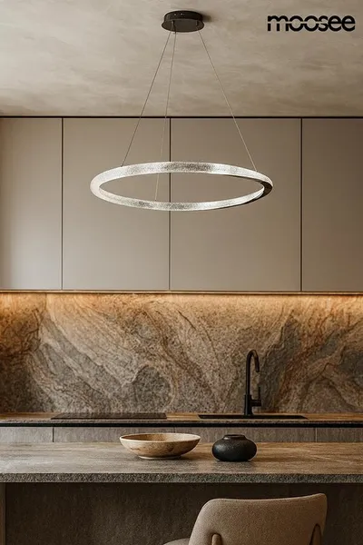MOOSEE Lampa wisząca ANILLO 80 - czarny chrom