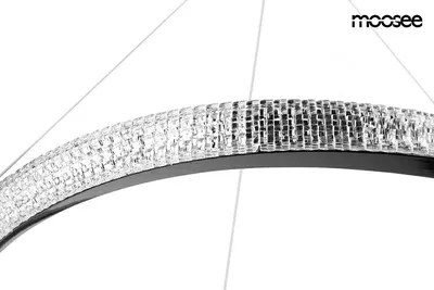 MOOSEE Lampa wisząca ANILLO 80 - czarny chrom