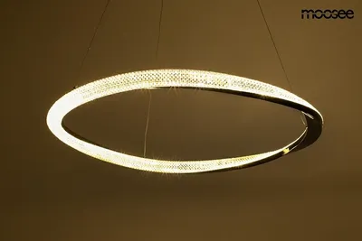 MOOSEE Lampa wisząca ANILLO 80 - czarny chrom