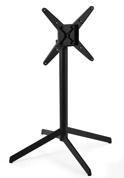 Stolik z odchylanym blatem NEXUS 80x80 - antracyt/czarny