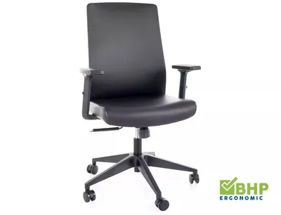 Fotel obrotowy Q-085 ekoskóra - czarny