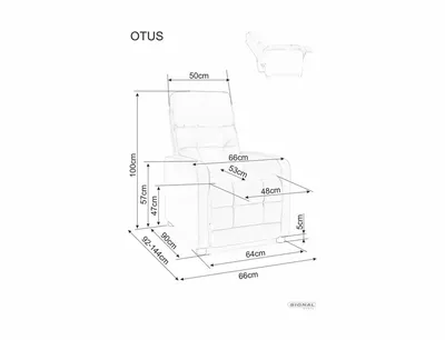 Fotel rozkładany OTUS Raven - szary