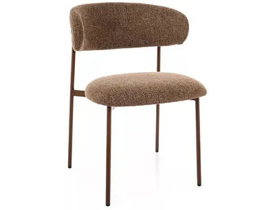 Krzesło tapicerowane ELTON D - orzech/cappuccino 45 Noelle