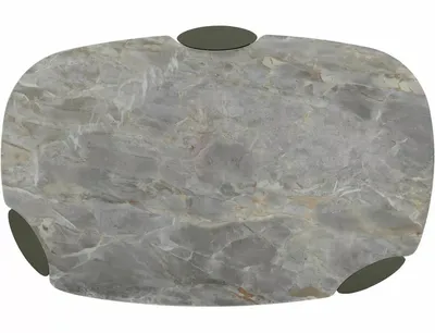 Ława ADORO A CERAMIC 105x65 - szary Grigio / miedziany