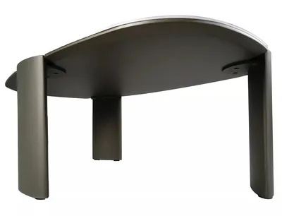 Ława ADORO B CERAMIC 105x65 - biały Amber Bianco / miedziany