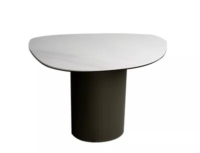 Ława BELLO B 75x50 - biały połysk/miedziany