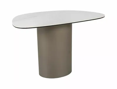 Ława BELLO B 75x50 - biały połysk/miedziany